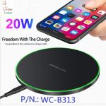 20W Wireless Charger Charging Pad 3.0 For iPhone  Samsung  智能快充 鋁合金無線充電器