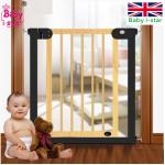 babysafe實木兒童安全門欄樓梯護欄 寵物隔離圍欄狗柵欄杆 防護欄(免打孔)
